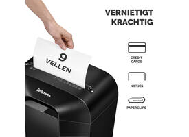 Papiervernietiger Fellowes Powershred LX50 snippers 4x37mm zwart