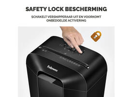 Papiervernietiger Fellowes Powershred LX50 snippers 4x37mm zwart
