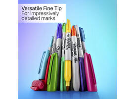 Viltstift Sharpie Glampop fijn assorti blister à 24 stuks