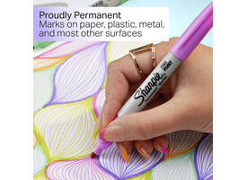 Viltstift Sharpie Glampop fijn assorti blister à 5 stuks