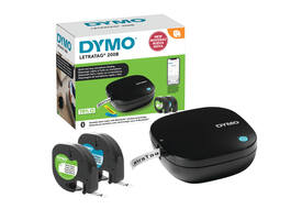 Labelprinter Dymo LetraTag 200B draagbaar bluetooth 12mm zwart promopack