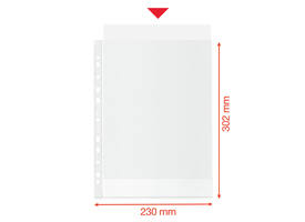 Showtas Esselte recycle PP A4 100µ 11-gaats 50 stuks