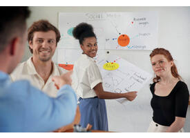 Whiteboard Nobo frameloos modulair magnetisch 60x45cm