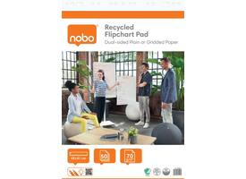 Flipoverpapier Nobo premium 60x85cm dubbelzijdig rol 50 vel