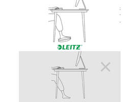 Voetensteun Leitz Ergo verstelbaar lichtgrijs