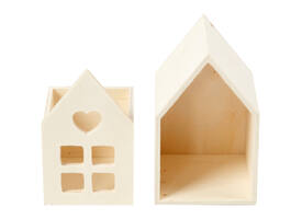 Huis met lade Creativ Company 10.8x6.8 cm hout