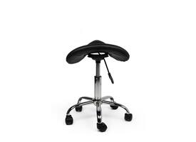 Zadelkruk Office laag harde wielen zw