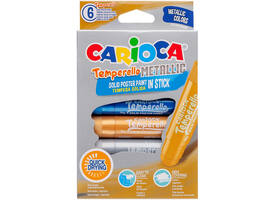 Verfstift Carioca Temperello set à 6 metallickleuren