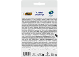 Balpen Bic Cristal medium assorti blister à 8+2 gratis