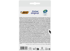 Balpen Bic Cristal medium blauw blister à 10 stuks
