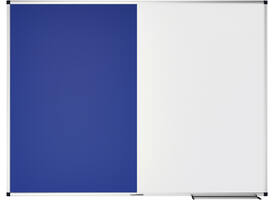 Combibord Legamaster UNITE blauw vilt-whiteboard 90x120cm