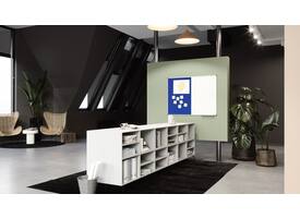 Combibord Legamaster UNITE blauw vilt-whiteboard 90x120cm