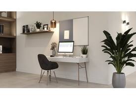 Combibord Legamaster UNITE grijs vilt-whiteboard 90x120cm