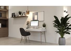 Combibord Legamaster UNITE grijs vilt-whiteboard 60x90cm