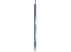 Potlood Maped Kidy Learn met gum en vingerhulp blauw