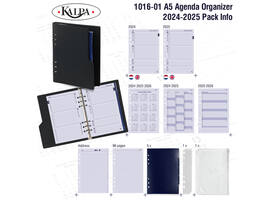 Organizer Kalpa Clipbook A5 inclusief agenda 2026-2027 7dagen/2pagina's nerf zwart