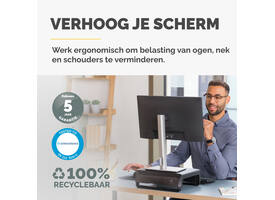 Monitorstandaard Fellowes Breyta zwart