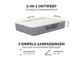 Laptopstandaard Draagtas Fellowes Breyta wit