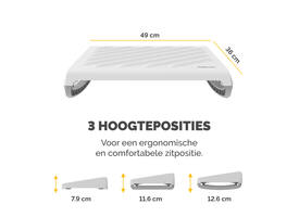 Voetensteun Fellowes Breyta wit