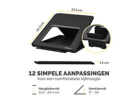 Laptopstandaard Fellowes Breyta zwart