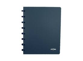 Adresboek Atoma A5 lijn 54vel 90gr PP assorti
