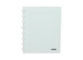 Adresboek Atoma A5 lijn 54vel 90gr PP assorti