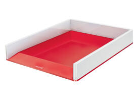 Brievenbak Leitz WOW A4 wit/rood