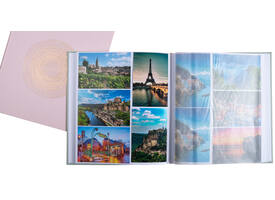 Fotoalbum Exacompta 29x32cm 60 witte pagina's Ellipse roze
