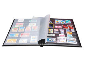 Postzegelalbum Exacompta 22.5x30.5cm 16 zwarte pagina's zwart
