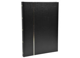 Postzegelalbum Exacompta 22.5x30.5cm 48 zwarte pagina's zwart