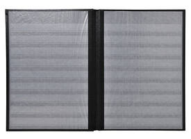 Postzegelalbum Exacompta 22.5x30.5cm 48 zwarte pagina's zwart