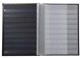 Postzegelalbum Exacompta 22.5x30.5cm 48 zwarte pagina's zwart