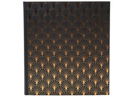 Fotoalbum Exacompta 29x32cm 60 zwarte pagina's Néo Déco zwart