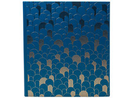 Fotoalbum Exacompta 29x32cm 60 zwarte pagina's Néo Déco blauw