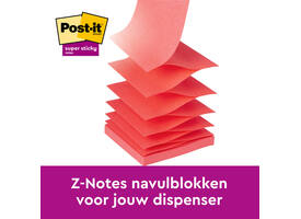 Memoblok Post-it 3M Z-Note R330 Super Sticky 76x76mm Carnival 6 stuks