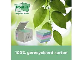 Memoblok 3M Post-it 654 RSSCOL 76x76mm assorti kleur 3+1 gratis