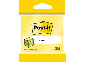 Memoblok 3M Post-it 2012L 51x51mm kubus ass kleur 400 vel
