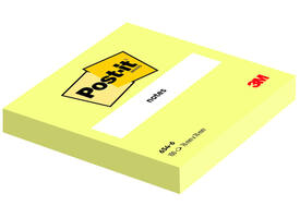 Memoblok 3M Post-it 6820 76x76mm Notes Canary Yellow