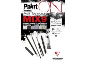 Mix Media Papier Clairefontaine A5 Paint On 27 vel 250gram assorti