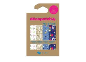 Hobbypapier Décopatch 30x40cm set à 4 vel thema Shades of Blue