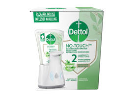 Handzeepdispenser Dettol Hydrating No Touch Kit met zeep 250ml