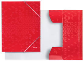 Elastomap Leitz WOW A4 3 kleppen rood