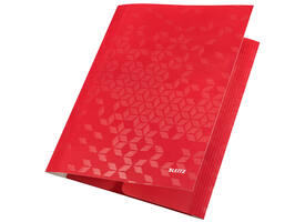 Elastomap Leitz WOW A4 3 kleppen rood