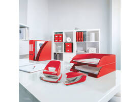 Ringband Leitz WOW A4 maxi 2-rings D-mechaniek 25mm rood
