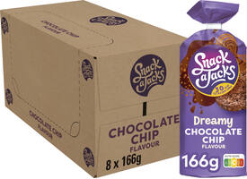 Rijstwafel Snack-a-Jacks chocololate chip pak 166 gram