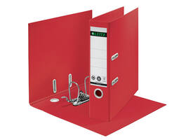 Ordner Leitz Recycle 180° 80mm karton A4 rood