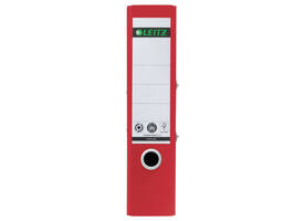 Ordner Leitz Recycle 180° 80mm karton A4 rood