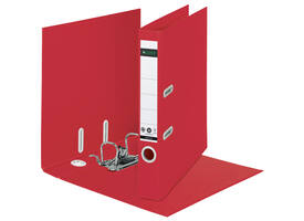 Ordner Leitz Recycle 180° 50mm karton A4 rood