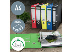 Ordner Leitz Recycle 180° 50mm karton A4 groen