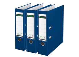 Ordner Leitz 180° 1010 A4 80 mm 3 stuks blauw
